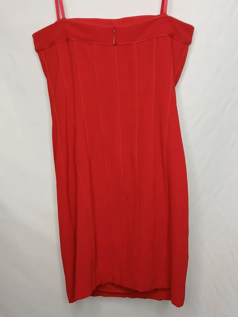 BCBGMaxAzria Strapless Red Mini Dress with Cutout - Picture 5 of 5